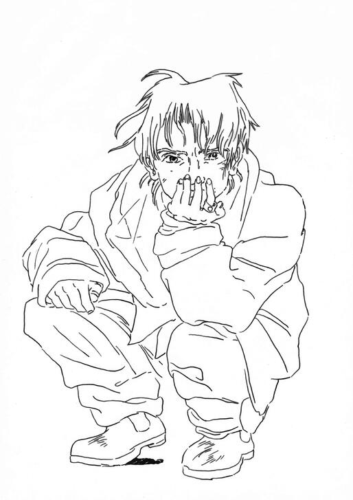Nina concept art - ink of trace paper Nina concept art - ink of trace paper